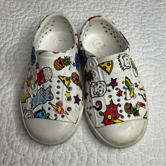 Native Shoes White Water Shoes with Playful Design - Picture 8 of 10
